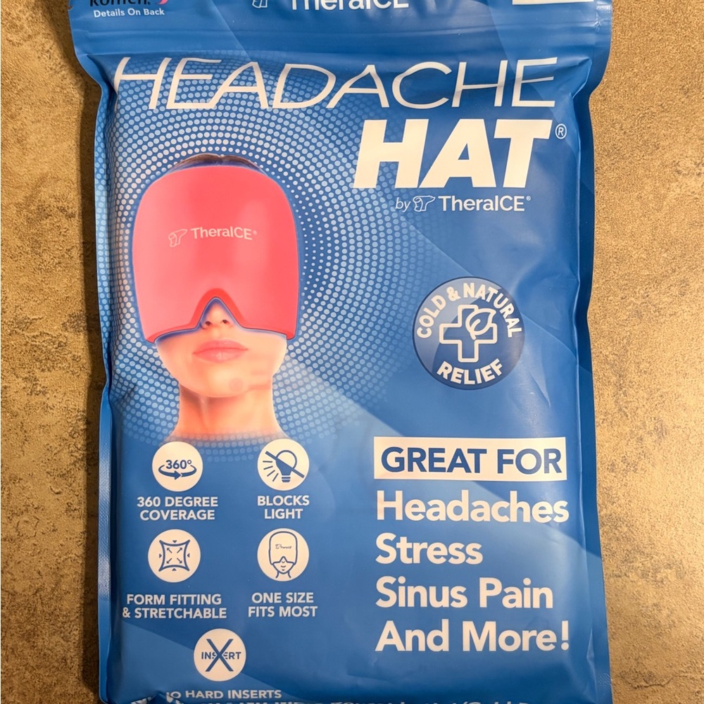 TheraICE Headache Hat in Pink